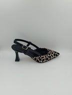 Leopar Desenli 8 Cm Kadeh Topuklu Kadın Ayakkabı