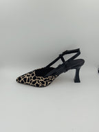 Leopar Desenli 8 Cm Kadeh Topuklu Kadın Ayakkabı