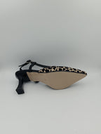 Leopar Desenli 8 Cm Kadeh Topuklu Kadın Ayakkabı