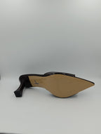 Kahverengi Rugan 8 Cm Kadeh Topuklu Kadın Terlik
